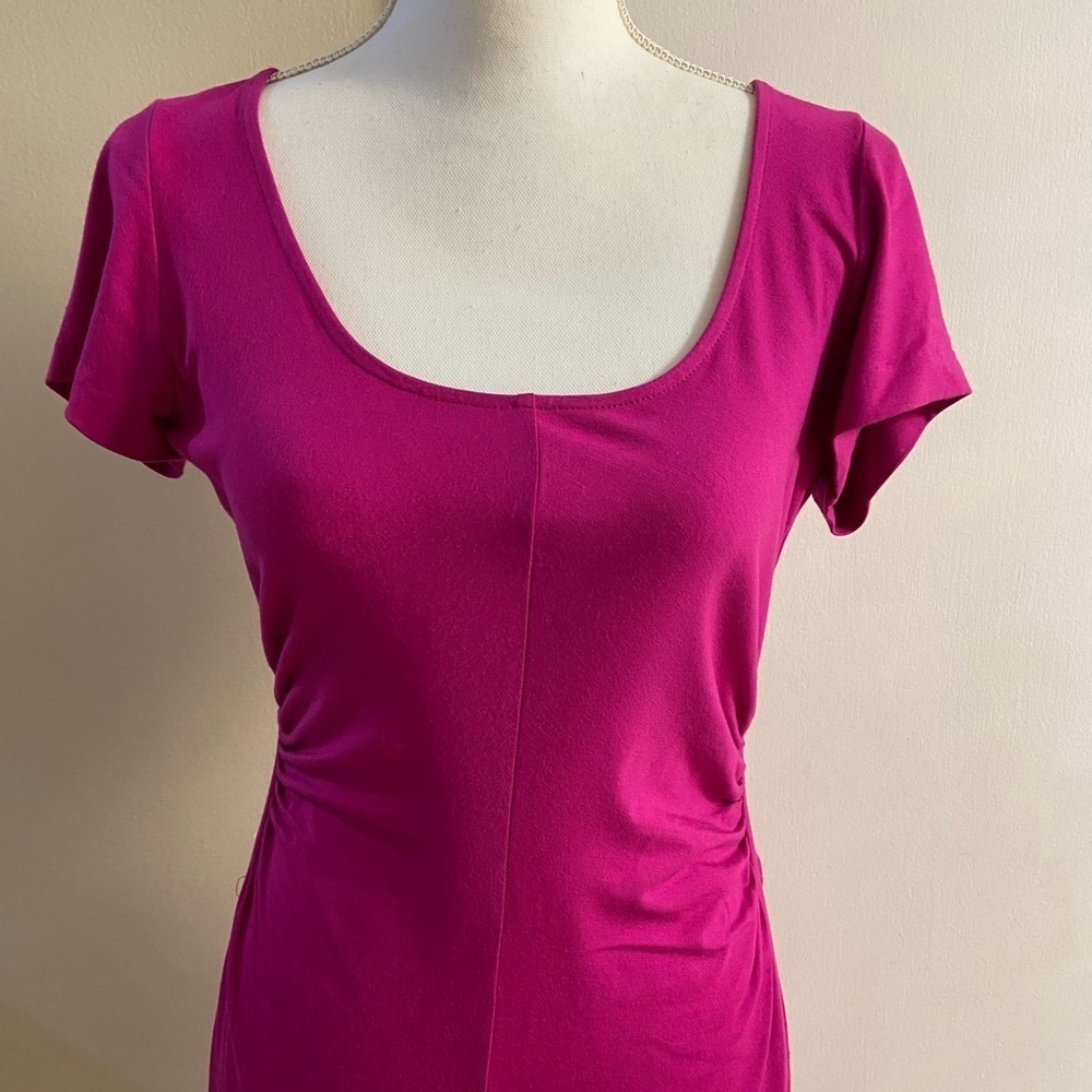 Diane Von Furstenberg dress mini orchid bloom jersey knit Medium - Picture 7 of 12